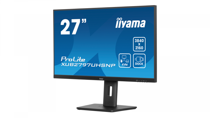 Monitor iiyama ProLite XUB2797UHSNP-B1 4K UHD 27 IPS 4ms USB-C Dock 5