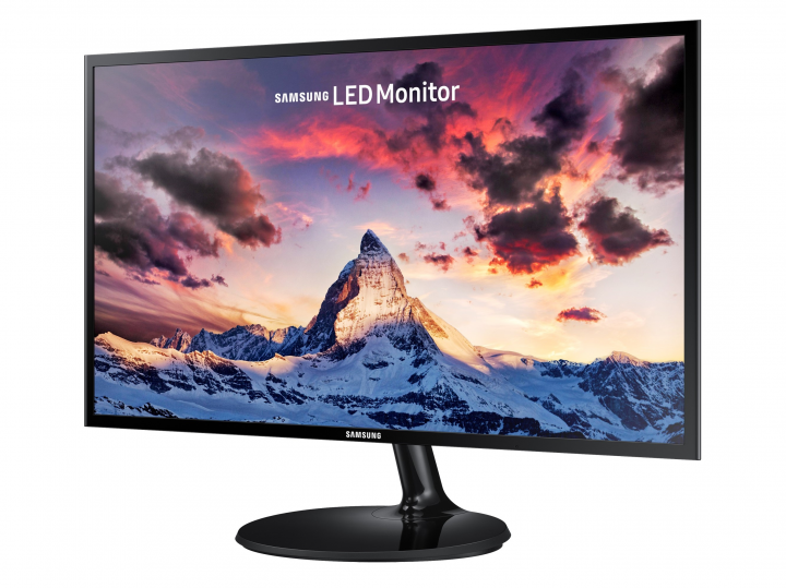 Monitor Samsung LS24F354FHRXEN - widok frontu prawej strony