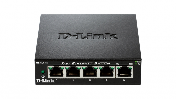 Switch D-Link - DES-105 - widok frontu
