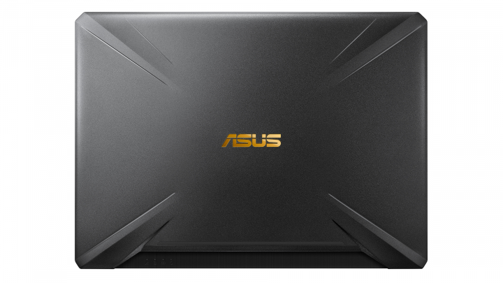 Laptop Asus ROG FX505DU Gold Steel - widok klapy