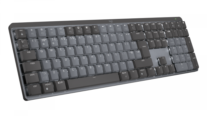 Klawiatura bezprzewodowa Logitech MX Mechanical Tactile Quiet grafitowa 920-010756