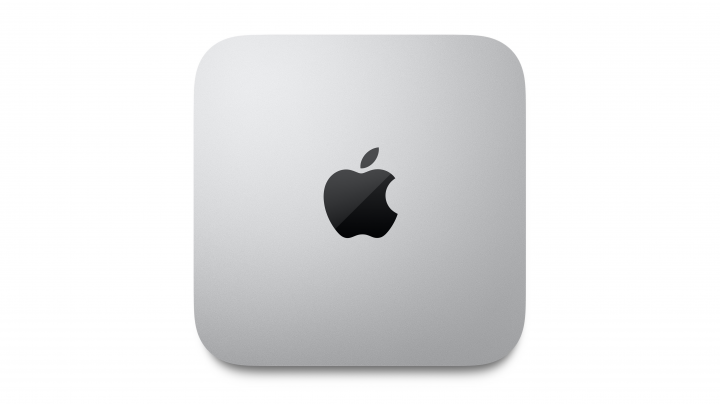 Komputer Apple Mac Mini srebrny (M1) - widok z góry