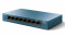 Switch TP-Link LS108G - widok frontu prawej strony