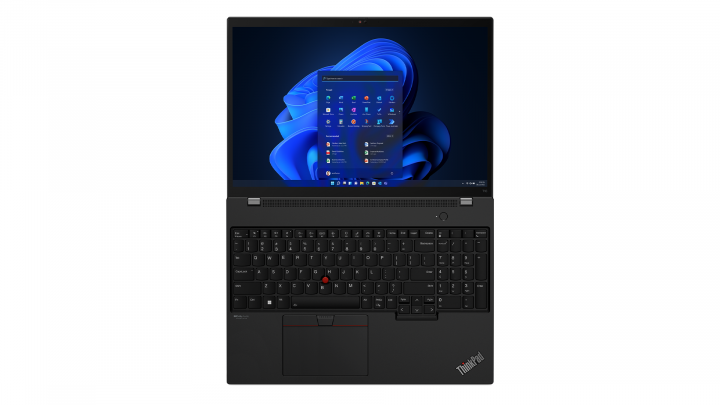 ThinkPad T16 G1 W11P (AMD) czarny - widok z góry