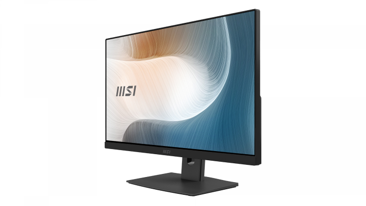 Komputer AiO MSI Modern AM241P 11M czarny - widok frontu prawej strony