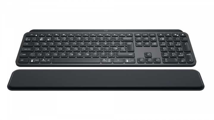 Klawiatura bezprzewodowa Logitech MX Keys czarna z podkładką pod nadgarstki 920-009414
