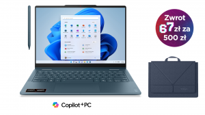 Laptop 2w1 Lenovo Yoga 7 Gen 11 14AGP11 83TD004HPB Ryzen AI 5 435 Touch 14" WUXGA OLED 16GB 512SSD W11 + Etui i rysik w zestawie