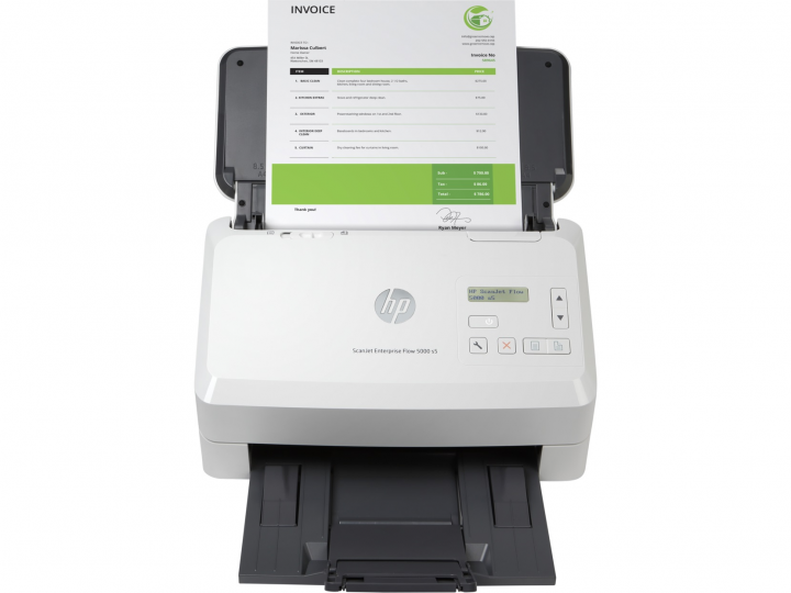 Skaner Biurowy HP ScanJet Enterprise Flow 5000 s5 6FW09A - widok frontu