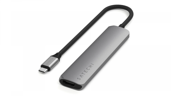 Adapter Satechi 6-in-1 USB-C Slim Multiport Adapter gwiezdna szarość- ST-P6SM