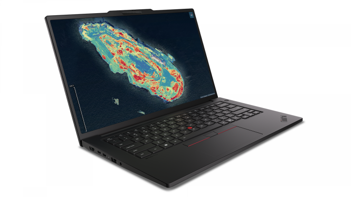 Mobilna stacja robocza Lenovo ThinkPad P14s Gen 7 intel - widok frontu lewej strony