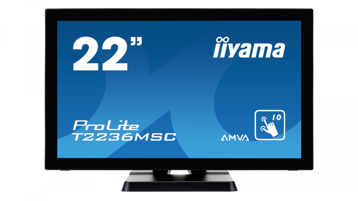 Monitor z dotykowym ekranem IIYAMA ProLite T2236MSC-B2 - widok frontu