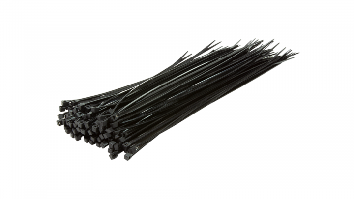 LogiLink Opaski zaciskowe 30cm 100szt. czarne KAB0004B