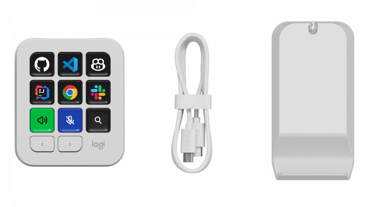 Klawiatura do sterowania AI dla programistów Logitech MX Keypad Jasnoszary 920-013892