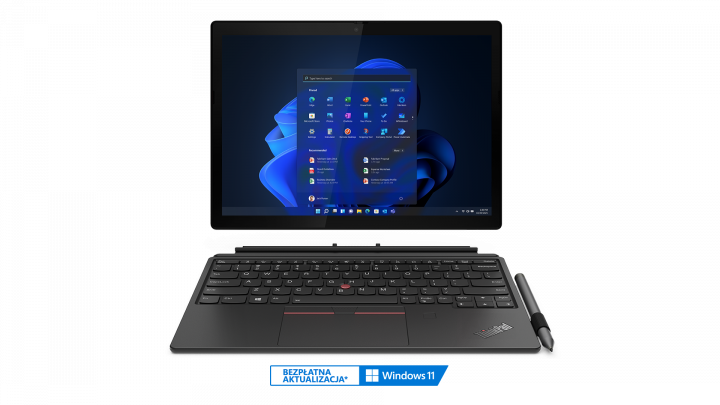 ThinkPad X12 G1 W10P czarny - widok frontu