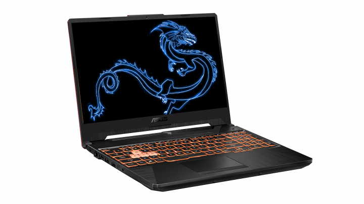 Laptop Asus TUF Gaming F15 FX506LI NoOs-widok frontu lewej strony