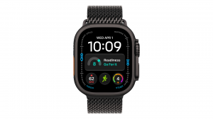 Smartwatch Apple Watch Ultra 4 GPS + Cellular, koperta 49 mm z tytanu w kolorze czarnym, bransoleta mediolańska z tytanu w kolorze czarnym - rozmiar M - MJAV4QP/A