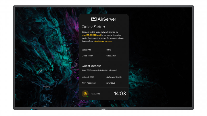Monitor wielkoformatowy Sharp NEC MultiSync M751 AirServer 75" UHD 500cd/m2 24/7 - 40001654