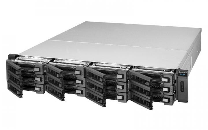 Moduł rozszerzający NAS QNAP REXP-1220U-RP - widok frontu v2