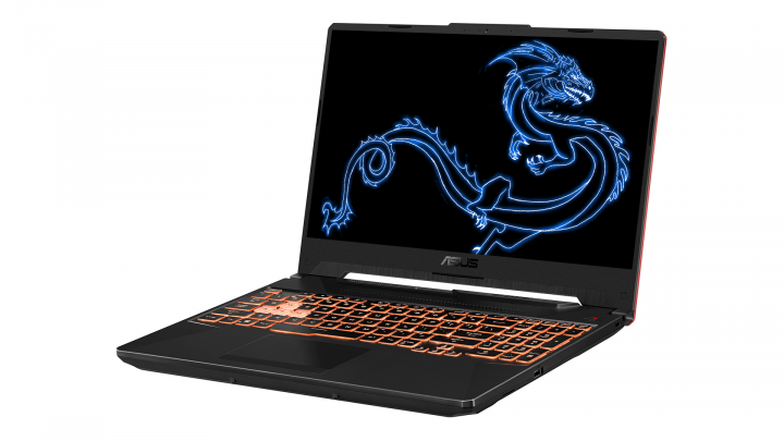 Laptop Asus TUF Gaming F15 FX506LI NoOs-widok frontu prawej strony