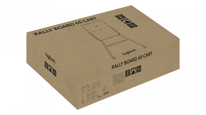 Podstawa mobilna pod monitor Logitech Rally Board 65 Cart - 952-000251 5