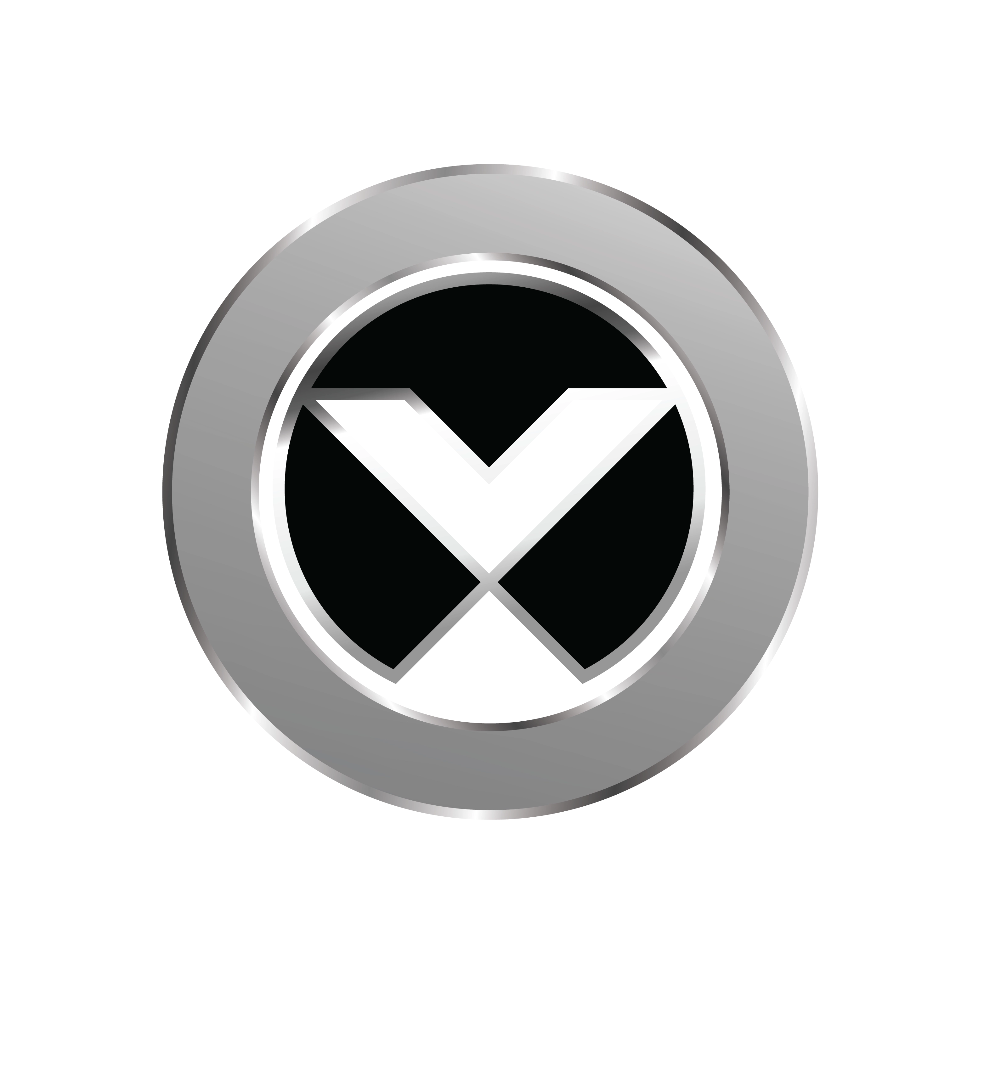 Vertiv logo silver partner white