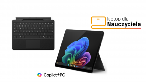 Laptop dla Nauczyciela Microsoft Surface Pro 11 EP2-20216 Ultra 7 266V Touch 13" OLED 120Hz 16GB 512SSD Int W11Pro Grafitowy + Etui z klawiaturą 