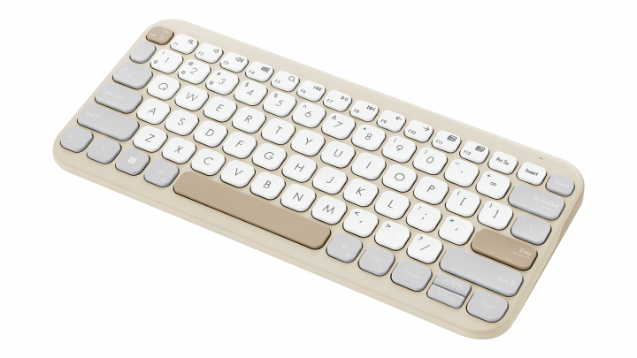 Klawiatura bezprzewodowa ASUS Marshmallow KW100 90XB0880-BKB040 beżowa 6