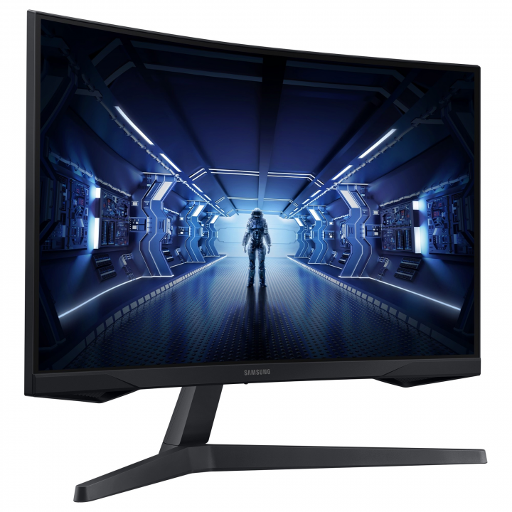 Monitor Samsung Odyssey G5 LC27G55TQWUXEN - widok frontu lewej strony