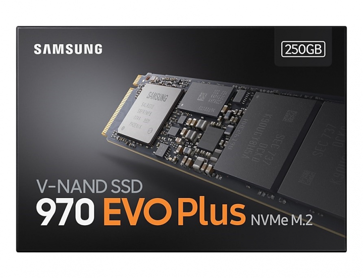 Dysk SSD Samsung 970 EVO Plus 250GB MZ-V7S250BW M.2 PCIe - widok opakowania