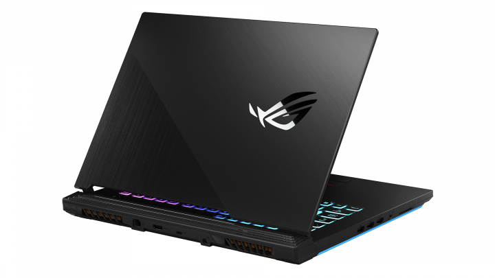 Laptop Asus ROG G512LV czarny - widok tyłu lewej strony