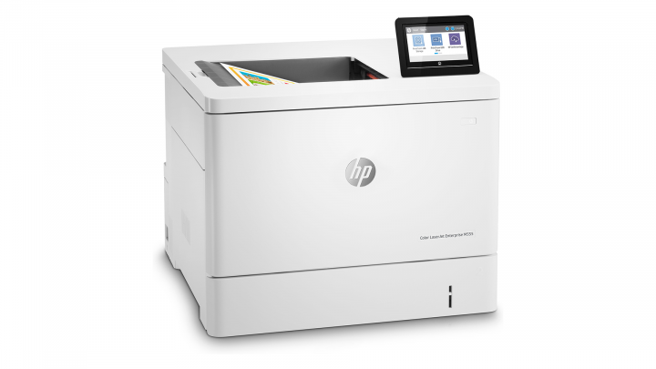 Color LaserJet Enterprise M555dn przód front prawy