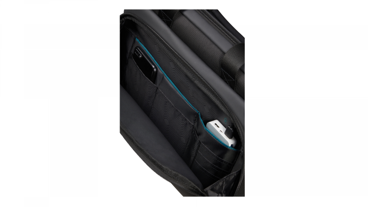 Torba do laptopa Samsonite Mysight 156 195748 czarna - przód front prawy otwarta