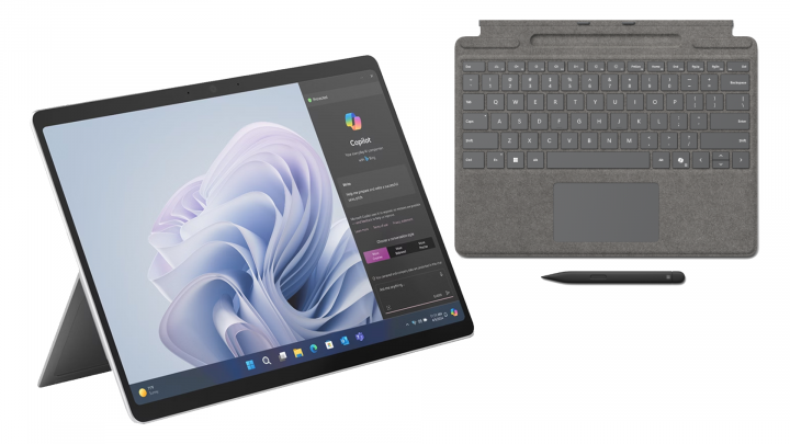 Microsoft Surface Pro 10 Platynowy+Etui z klawiaturą Microsoft Surface Pro Signature Type Cover + Slim Pen 2 8X8-00186 Platynowe