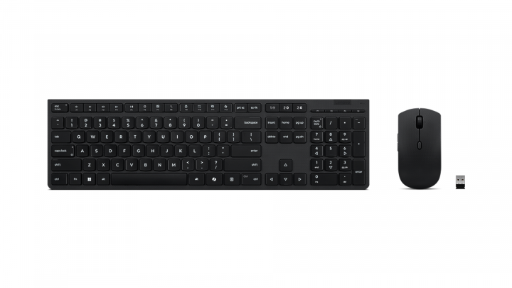  Lenovo Professional Wireless Rechargeable Keyboard and Mouse Combo AI - US English 6