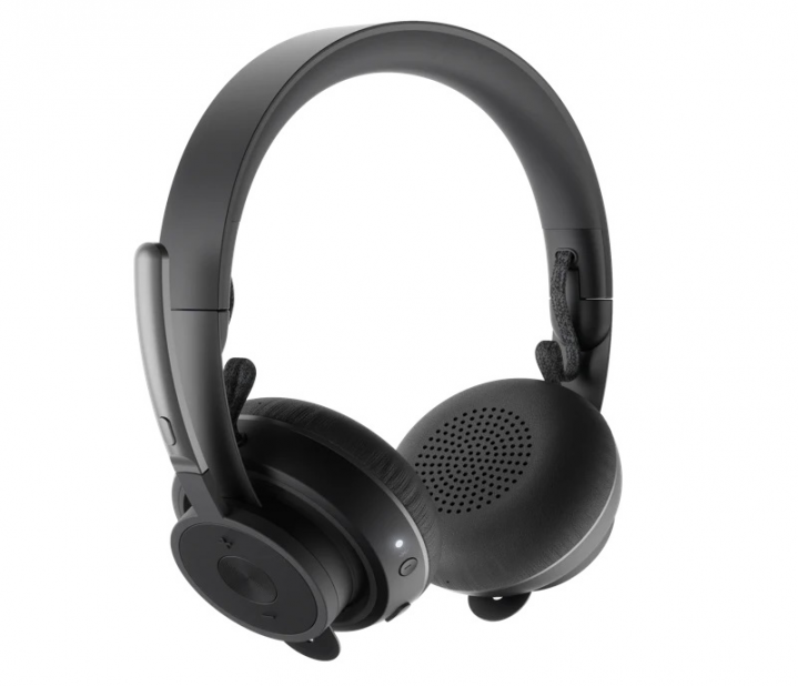 Słuchawki bezprzewodowe Logitech Zone Wireless Plus 981-000806 - widok frontu lewej strony v2