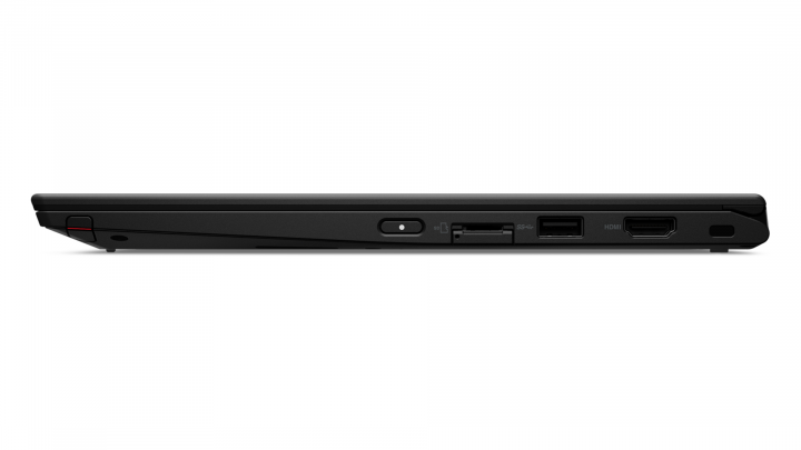 Laptop Lenovo ThinkPad X13 Yoga gen1 czarny W10P widok prawej strony