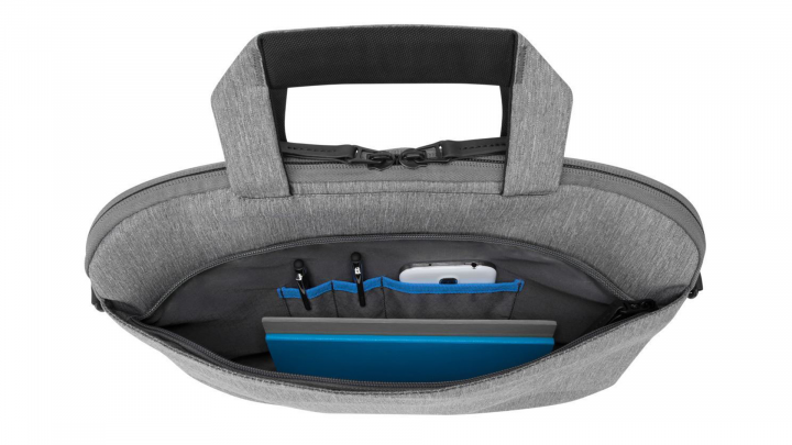 Torba do laptopa Targus CityLite 14 TSS959GL szara - otwarta