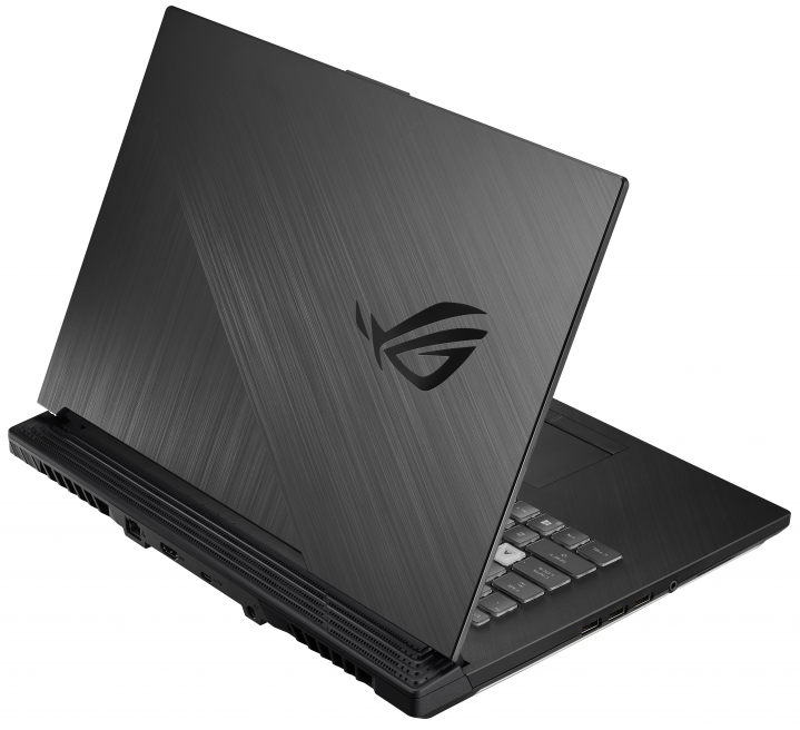 Laptop Asus ROG G531GU czarny - widok klapy lewej strony