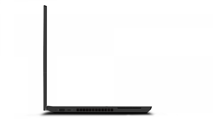 Mobilna stacja robocza Lenovo ThinkPad P15v czarny widok lewej strony