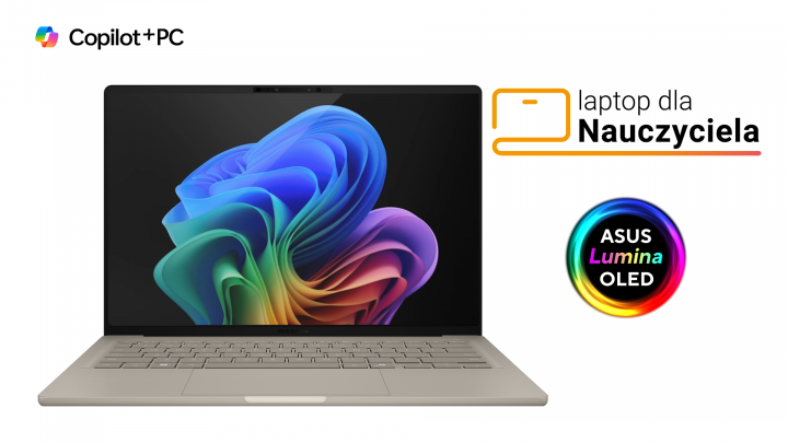 Laptop ASUS Zenbook A14 UX3407QA OLED W11H Zabriskie Beige BON v2