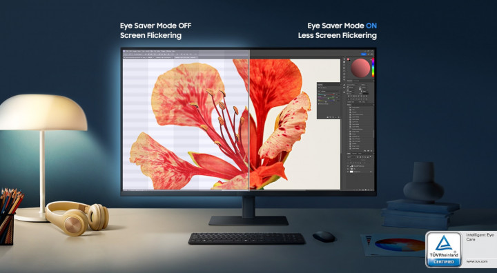 Monitor Samsung ViewFinity S7 LS37D700EAUXEN ostrość