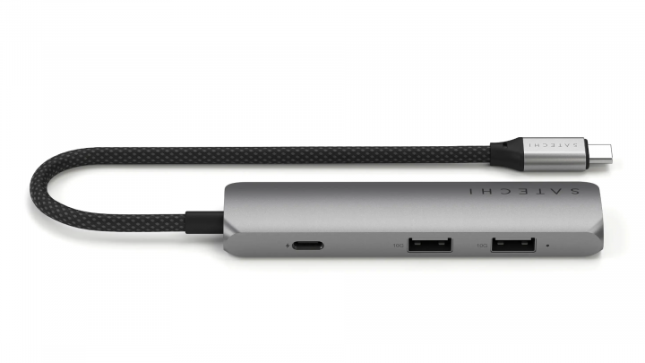 Adapter Satechi 4-in-1 USB-C Slim Multiport Adapter 4K srebrny - ST-P4SS 2