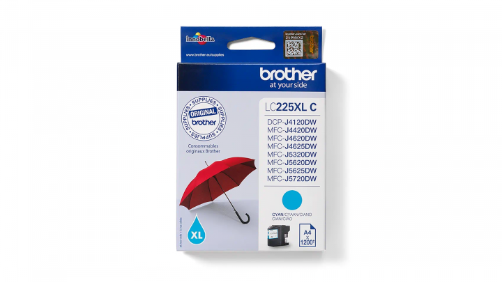 Tusz Brother LC-225XLC błękitny