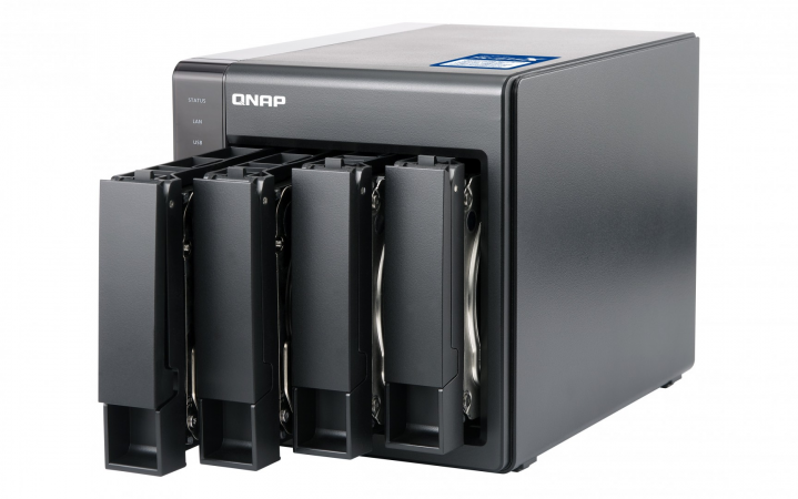 Serwer NAS QNAP TS-431X-2G - widok frontu prawej strony