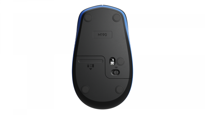 Mysz bezprzewodowa Logitech M190 FULL-SIZE WIRELESS niebieska 910-005907