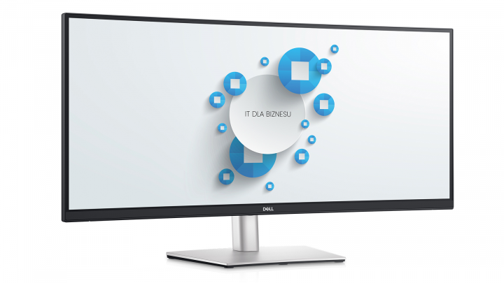 Monitor Dell Curved P3421W czarny-przód prawa strona