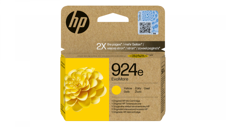 Tusz HP 924e EvoMore żółty 4K0U9NE