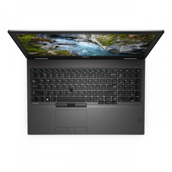 Mobilna stacja robocza Dell Precision 7540 srebrny - widok z góry