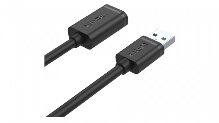Przedłużacz UNITEK USB 2.0 AM-AF 1m Y-C428GBK 3
