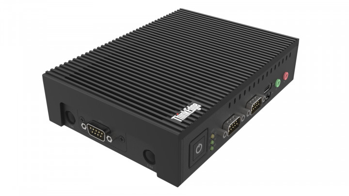 Komputer Lenovo ThinkEdge SE30n Gen2 prawy skos